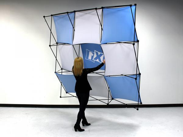 X1 2.5 ft. -- 1x3 C Fabric Pop-Up Display Assembly