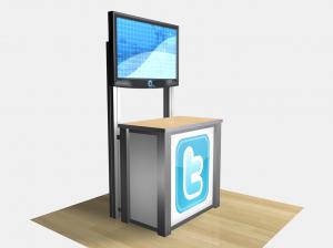 REOP-1232 / Rectangular Counter Kiosk