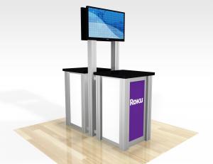 REOP-1257 / Double-Sided Pedestal Kiosk